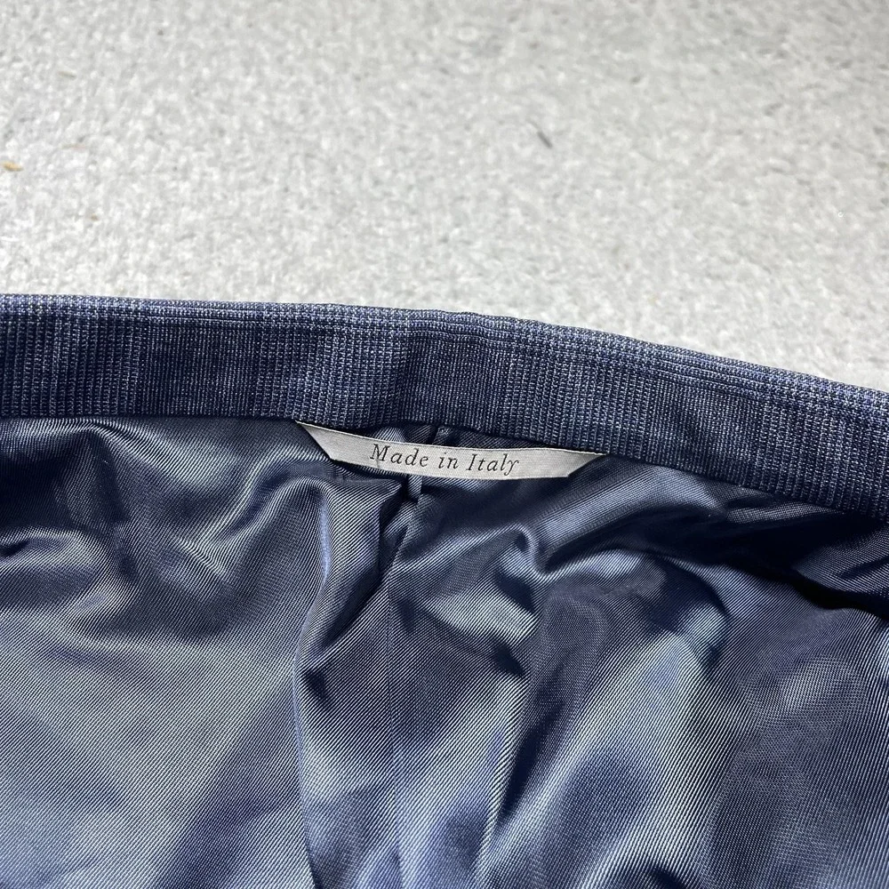 Canali Suit‎ Jacket Mens Size 46R Blue Check Wool Impeccabile Blazer Italy